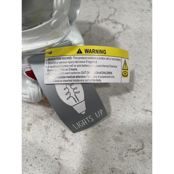 ASTRONAUT Light Up Snow Globe Silver Glitter Desk Accessory Paper Weight Space - Picture 5 of 10